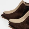 Bota Caña Baja June En Cuero Nobuk Marron