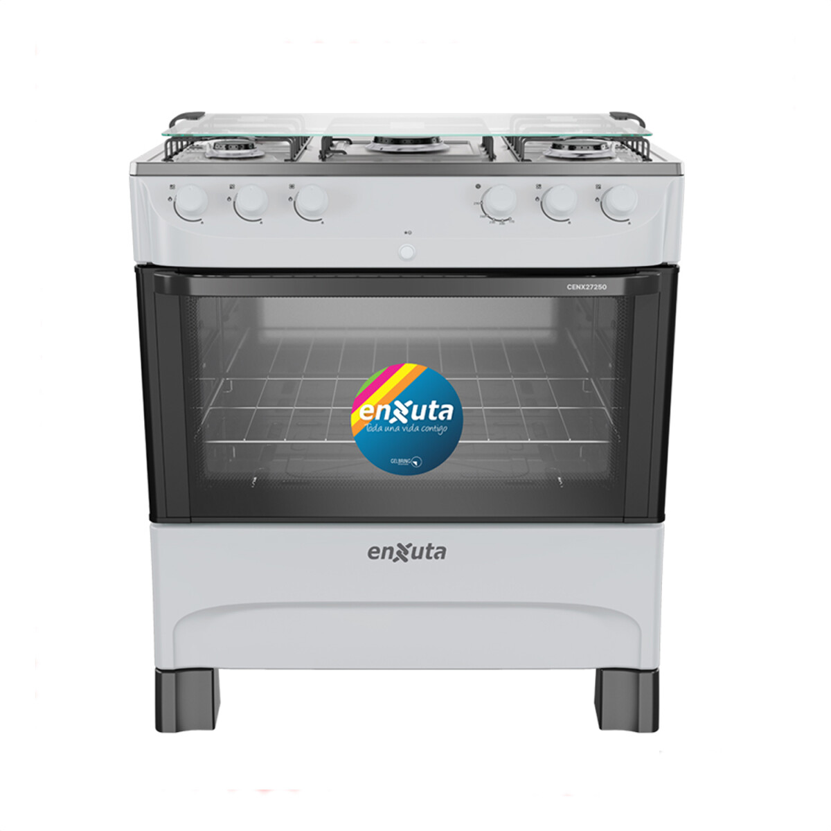 Cocina Enxuta 5 Hornallas Y Horno Supergas Termocupla - BLANCO 