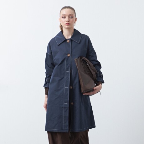 TRENCH TESSA Azul Marino
