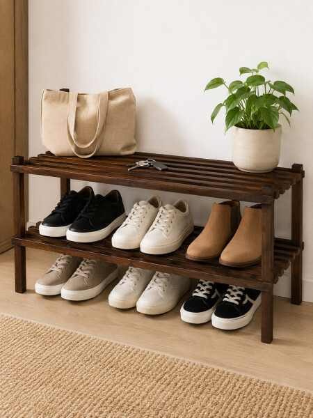ZAPATERO BAMBU MARRON