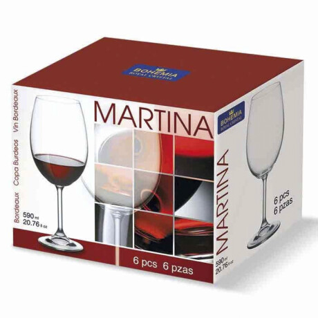 Set de 6 copas de vino 450ml Bohemia Set de 6 copas de vino 450ml Bohemia