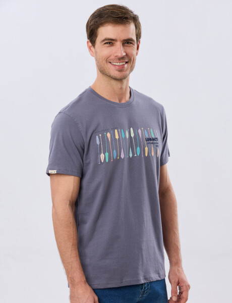 REMERA ESTAMPADA Azul