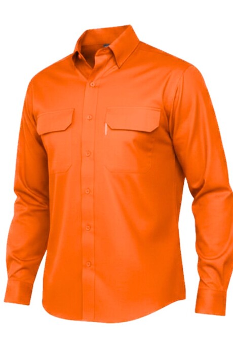 Camisa gabardina de trabajo Naranja