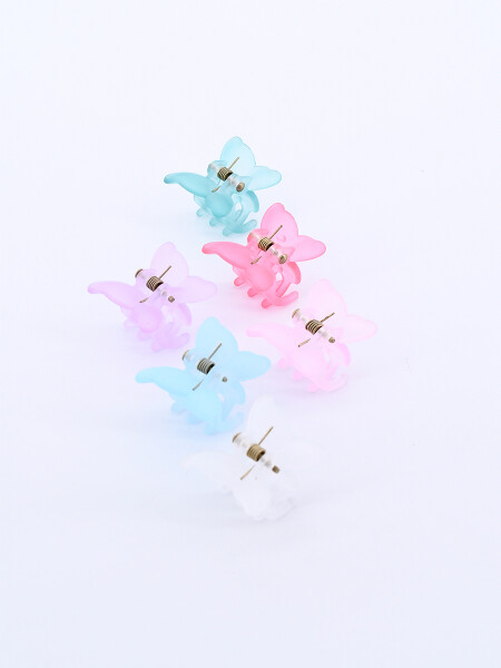 PINZAS MARIPOSA PACK x 6 MULTICOLOR
