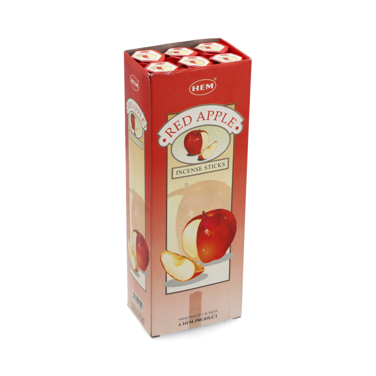 INCIENSO HEM CAJA HEXAGONAL X6 - Manzana Roja 