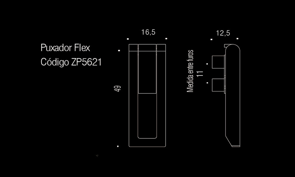 TIRADOR FLEX ZP5621.889 niquel Tirador Flex Zp5621.889 Niquel
