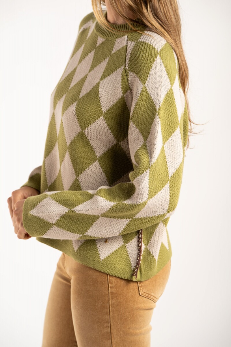 Sweater Rombos Oliva