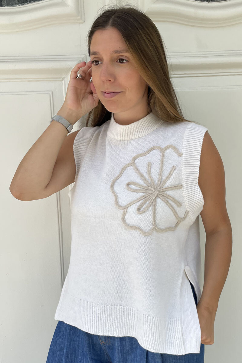 Chaleco Lirio - Natural 