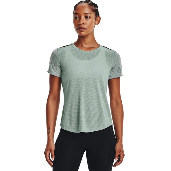 Remera Under Armour Streaker Snow Verde