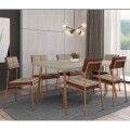 JUEGO DE COMEDOR MESA + 6 SILLAS - PETRA JUEGO DE COMEDOR MESA + 6 SILLAS - PETRA