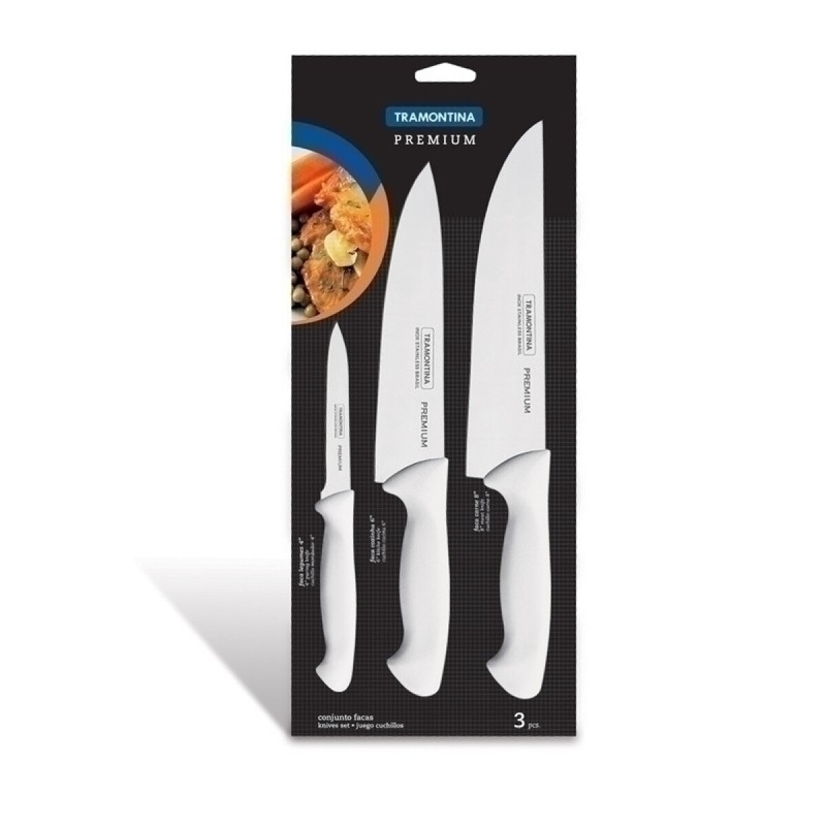 Juego de cuchillos modelo PREMIUM, 3 piezas -TRAMONTINA - TN9315 