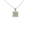 Dije Flor de Lis-Plata y Oro-Sin Piedra-CP5274 sinpiedra