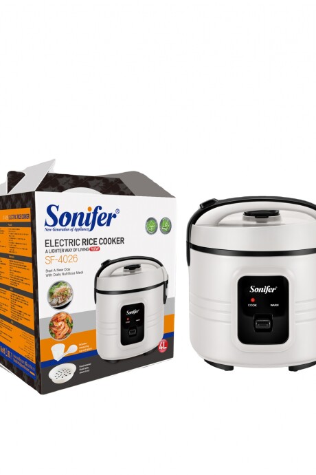 Olla Arrocera Eléctrica Sonifer Sf-4026 4l 700w Blanca Olla Arrocera Eléctrica Sonifer Sf-4026 4l 700w Blanca