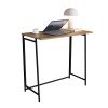 Mesa Auxiliar/ Aparador plegable tapa miel con patas negras Mesa Auxiliar/ Aparador plegable tapa miel con patas negras