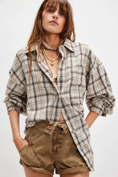 ASHLEY PLAID SHIRT Marfil