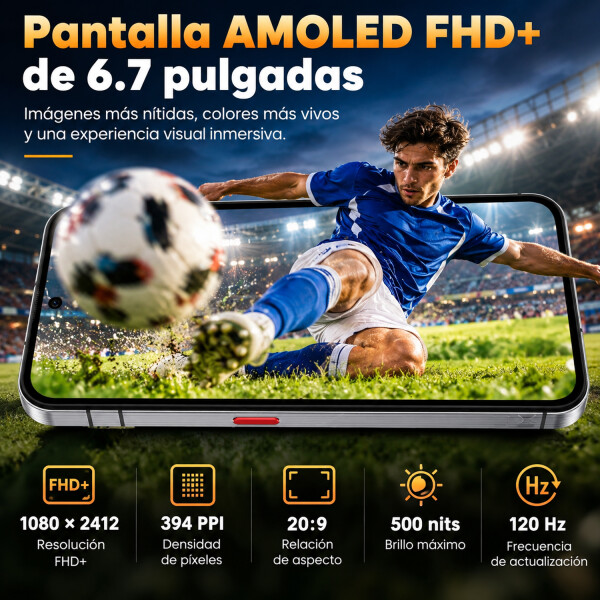 Celular De Trabajo Oukitel Wp210 5g 36(12+24)gb 512gb Amoled 108mp CEL OUKITEL WP210 5G 12/512GB NEGRO