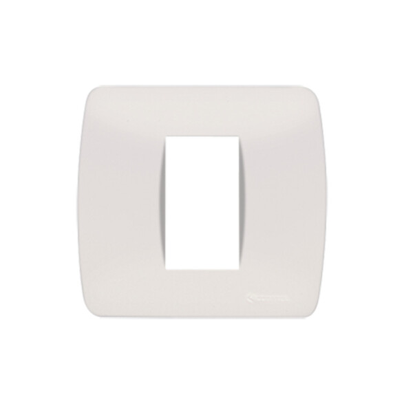 Plaqueta 2X2" p/1 módulo blanco - Loft C57002
