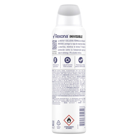 Desodorante Rexona Aerosol Invisible 150ml Desodorante Rexona Aerosol Invisible 150ml