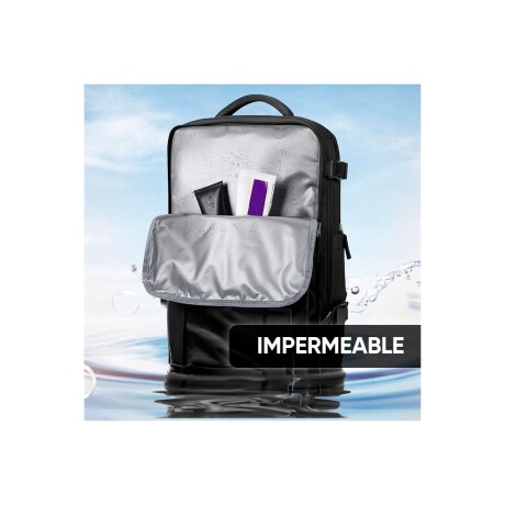 MOCHILA DE VIAJE COLOR NEGRO 43*30*20CM NEGRO