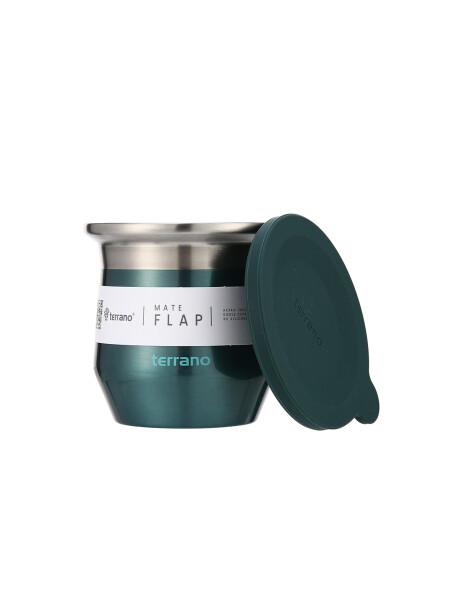 Mate Acero Flap - Metalizado Verde