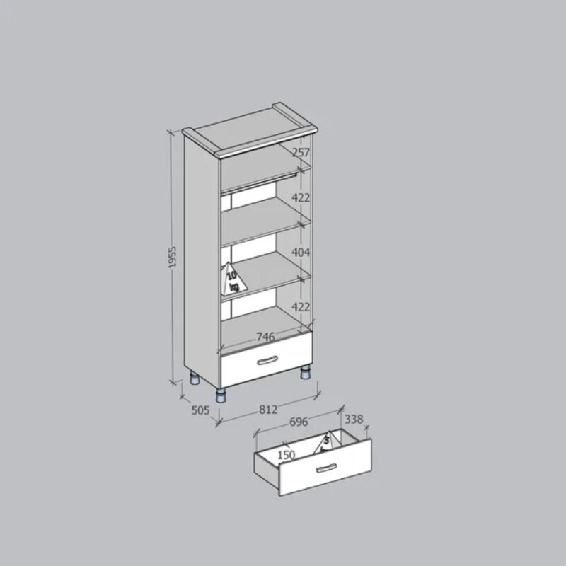Ropero 2 puertas 1 cajón Finestra línea bronce madera maciza Ropero 2 puertas 1 cajón Finestra línea bronce madera maciza
