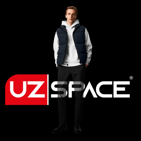 Chaleco Inflado Uzspace Hombre Invierno Con Bolsillos Azul Oscuro