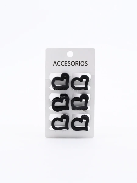 PINZAS PACK X 6 NEGRO