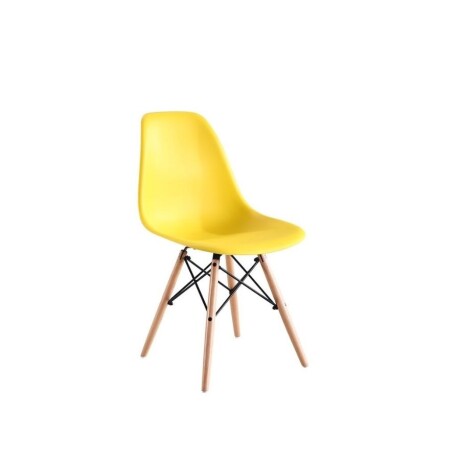 Silla Infantil Eames OR1102B Dkr Pp Y Madera Ub AMARILLO