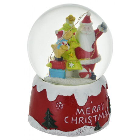 ADORNO NAVIDEÑO SANTA BOLA DE AGUA CON LUZ 14.5CM 20499 Q16 ADORNO NAVIDEÑO SANTA BOLA DE AGUA CON LUZ 14.5CM 20499 Q16