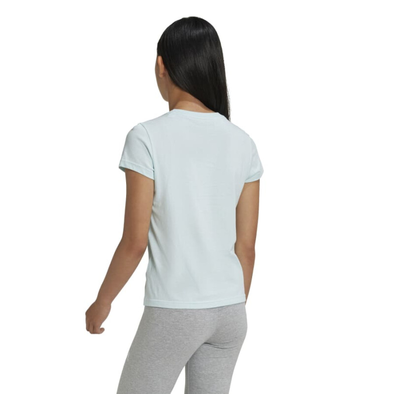 Remera Adidas Essentials Logo de Niños - IZ3468 Menta-blanco