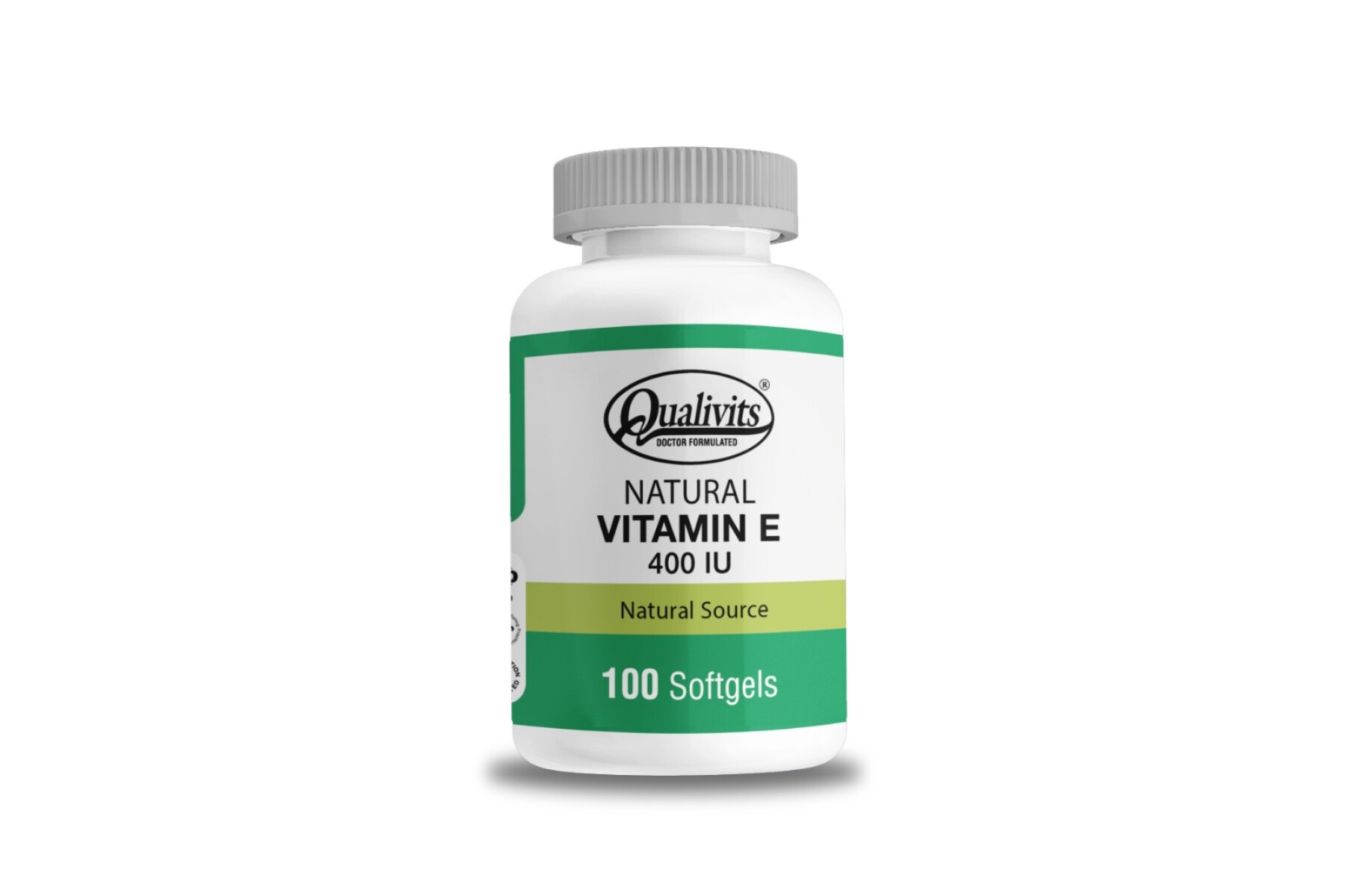 Qualivits Natural Vitamin E 400IU 100 Softgels – Protección Celular y Antioxidante Natural