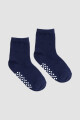 Medias lisas con antideslizante Azul