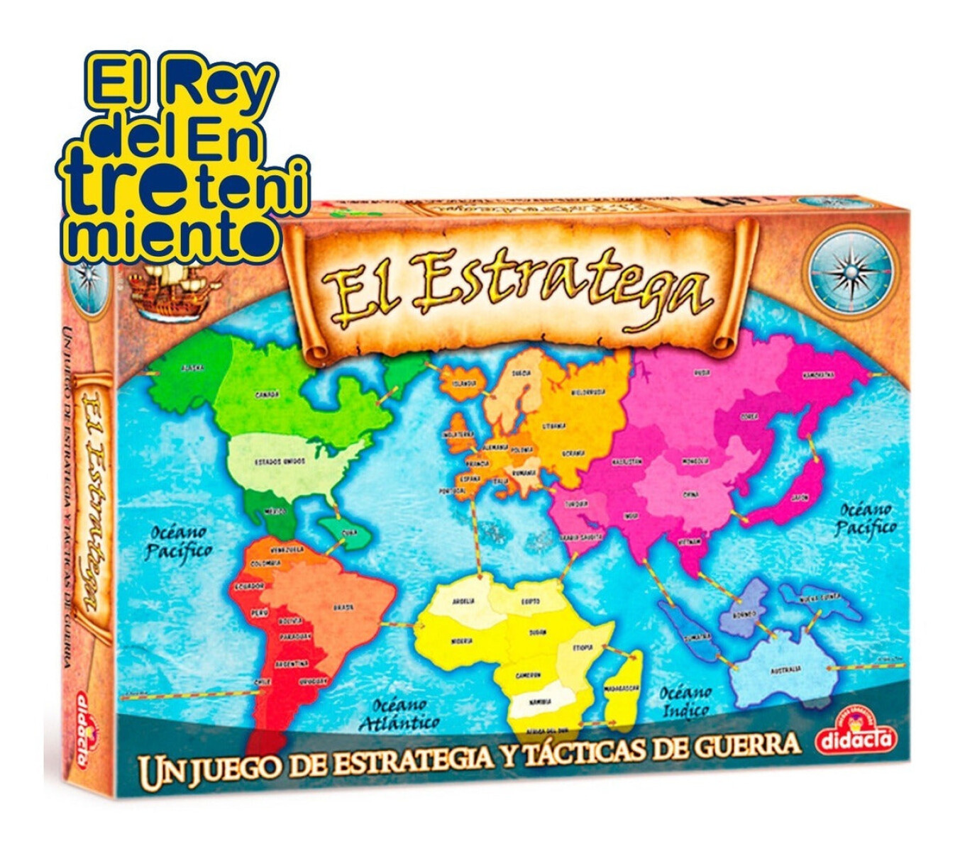 Juego De Mesa El Estratega War Guerra +8años Didacta 