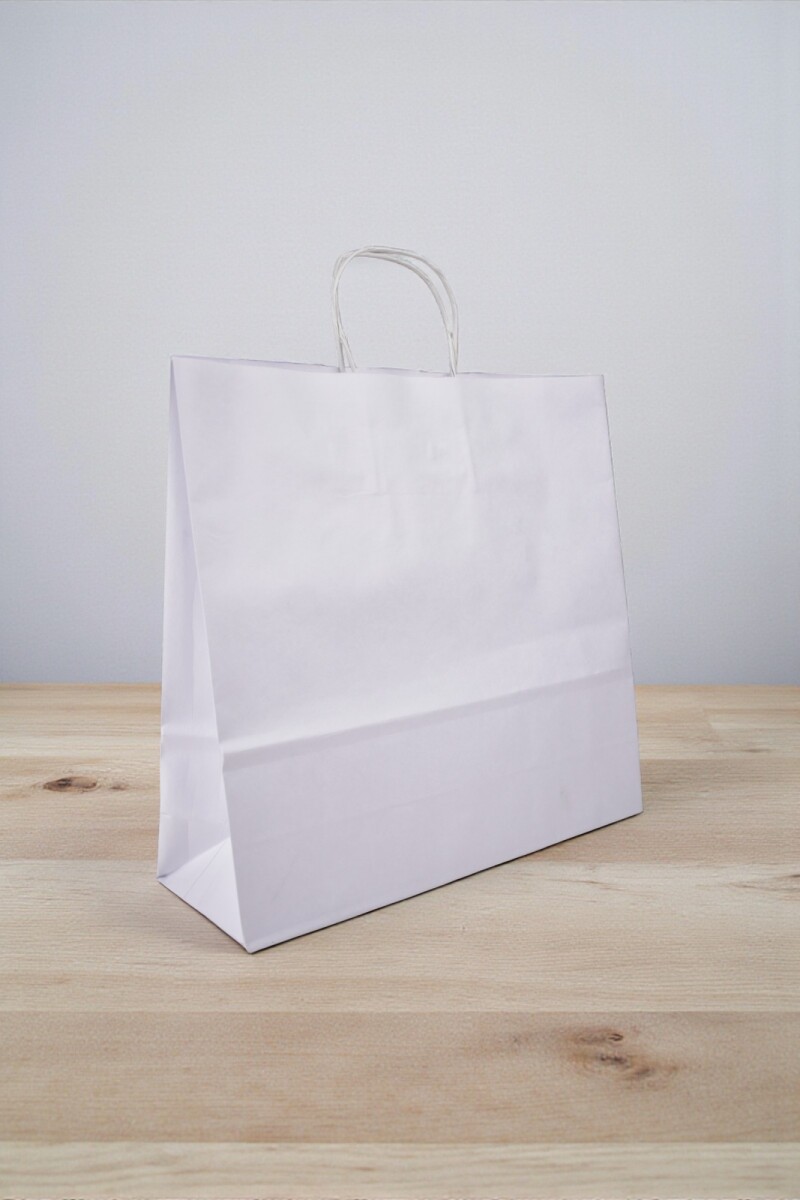 Bolsa lisa luna 32x10x30 cm - BLANCO 