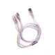 Cable rainbow 3 en 1 violeta