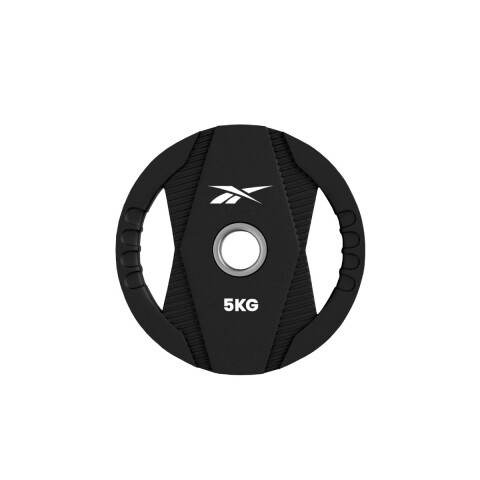 Disco Olímpico De Tpu Con Agarre Reebok 5Kg Negro