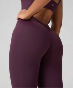 Enterizo Booty Scrunch PureLuxe V-Back Mujer Oxblood