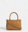 Cartera City Con Charm Marron Camel