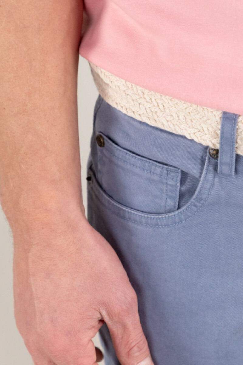 Pantalón 5 Bolsillos Azul