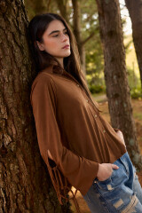 Camisa Ondulada Marron