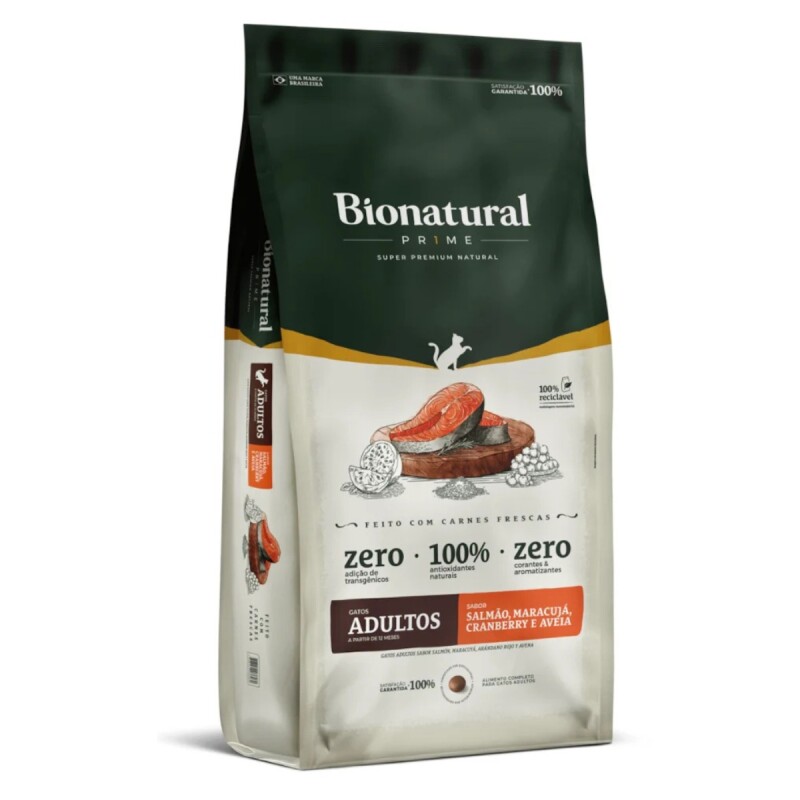 BIONATURAL CAT PRIME ADULTO SALMON 7.5 KG BIONATURAL CAT PRIME ADULTO SALMON 7.5 KG