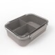 Bento box con divisiones 890ml marrón