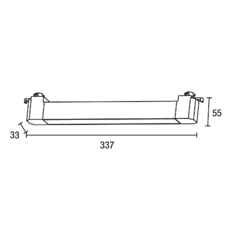 CABEZAL LED UP LINEAR PUNTUAL 20W 3000K NEGRO CABEZAL LED UP LINEAR PUNTUAL 20W 3000K NEGRO