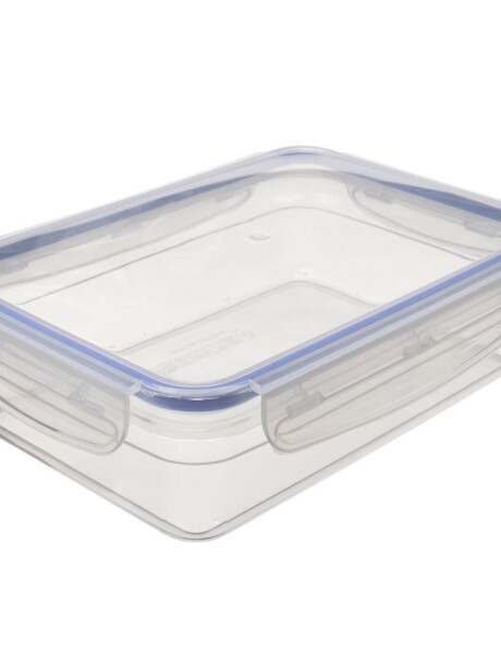 RECIPIENTE RECTANG. 2800ML "TOUCH&LOCK" COLOR CRISTAL C/SILICONA AZUL 30.5x20.5x8cms RECIPIENTE RECTANG. 2800ML "TOUCH&LOCK" COLOR CRISTAL C/SILICONA AZUL 30.5x20.5x8cms