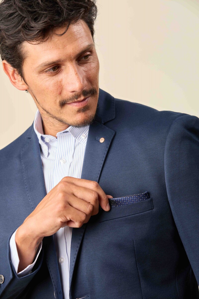 Pañuelo Bolsillo - Azul y Blanco 