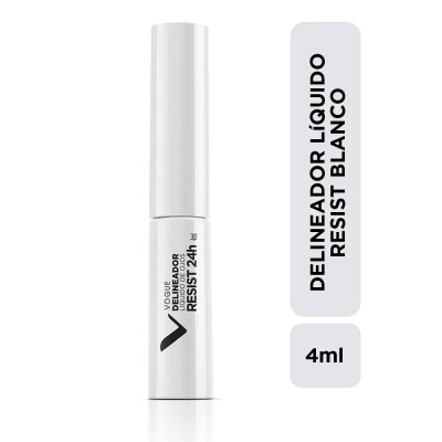 Delineador De Ojos Vogue Liq. Resist Blanco 4 Ml. Delineador De Ojos Vogue Liq. Resist Blanco 4 Ml.