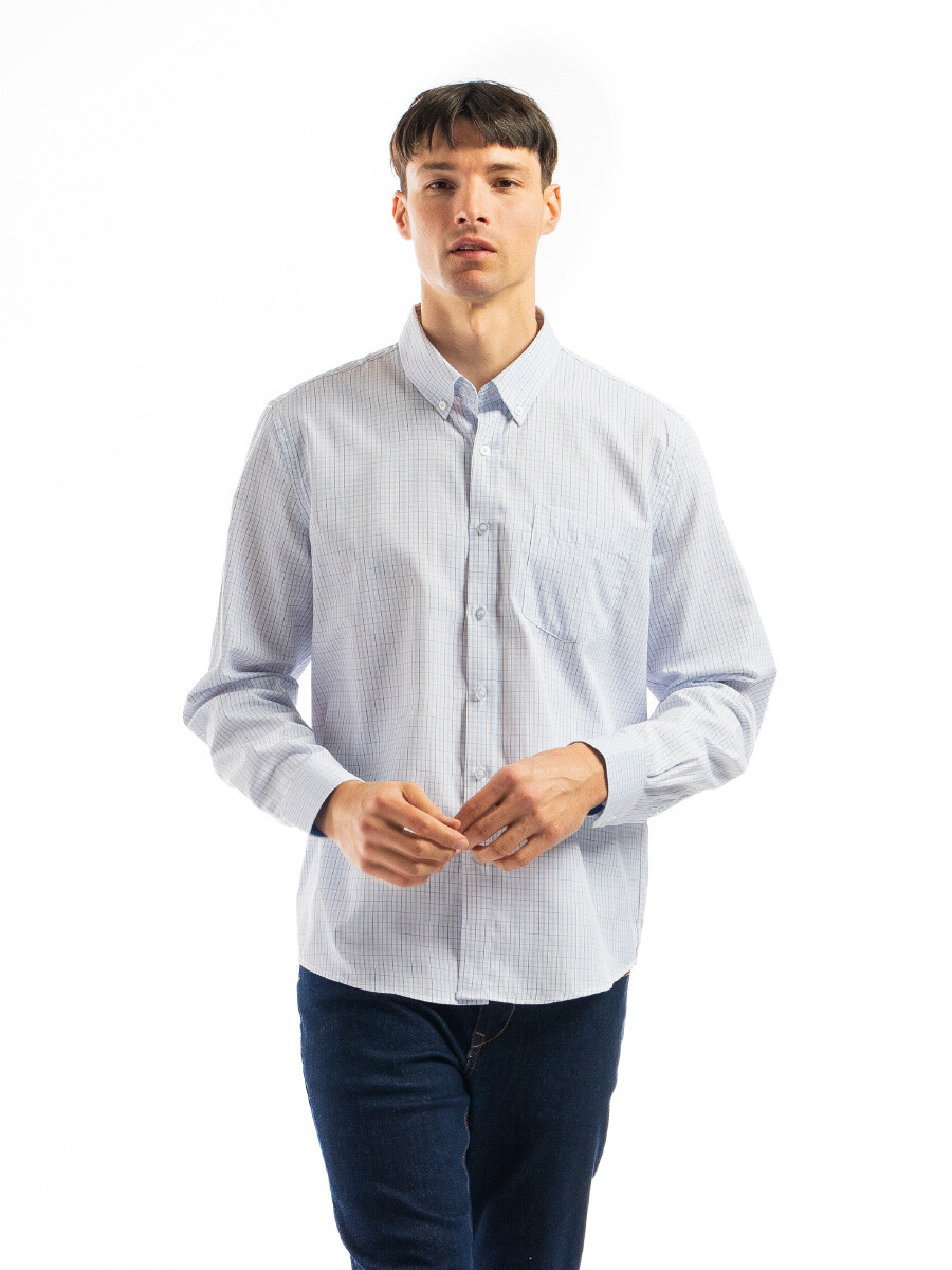 Camisa Cuadros Clasica C/Bolsillo Milan - Fantasia 1 