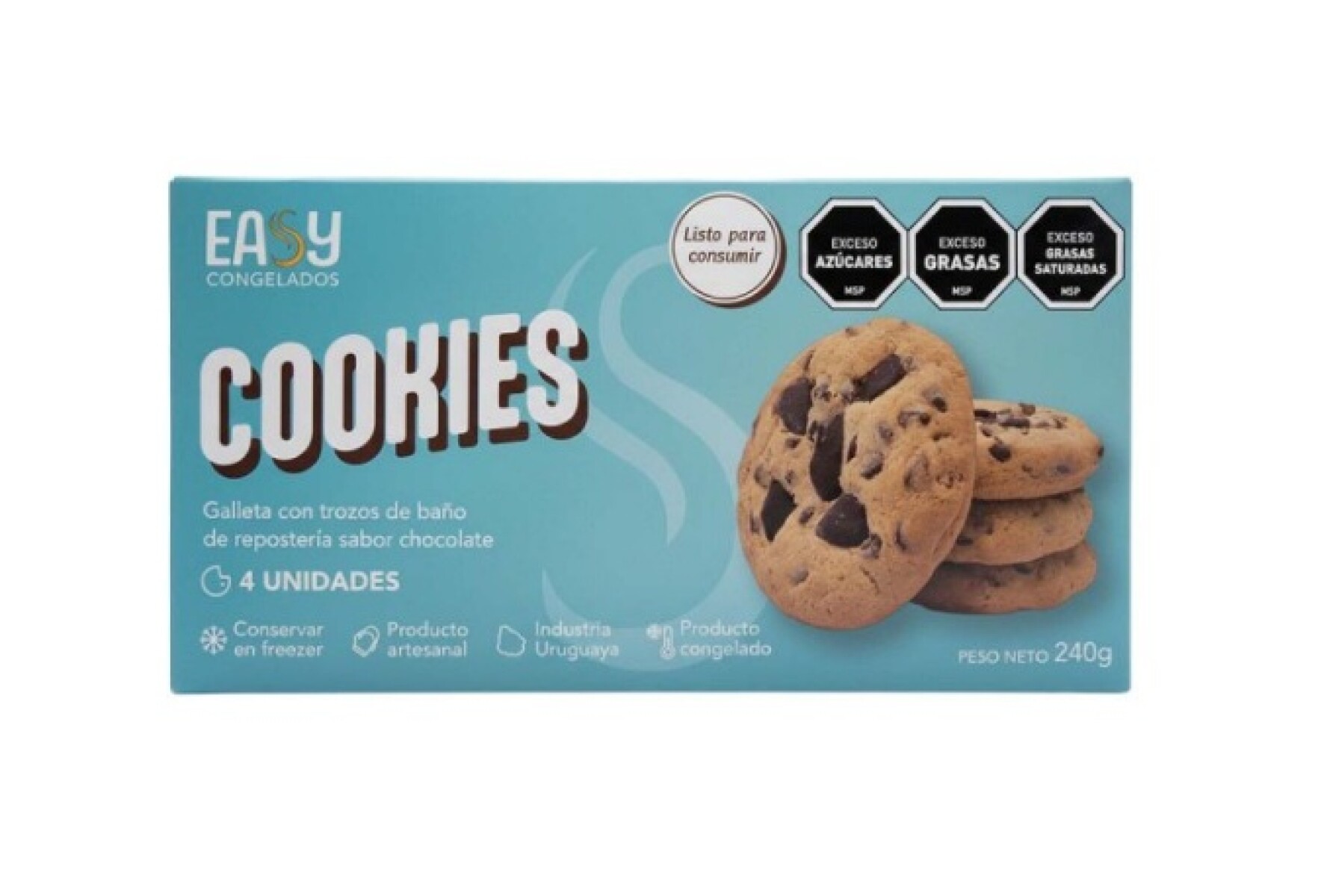 GALLETITAS COOKIES CHOCOCHIPS EASY X4 