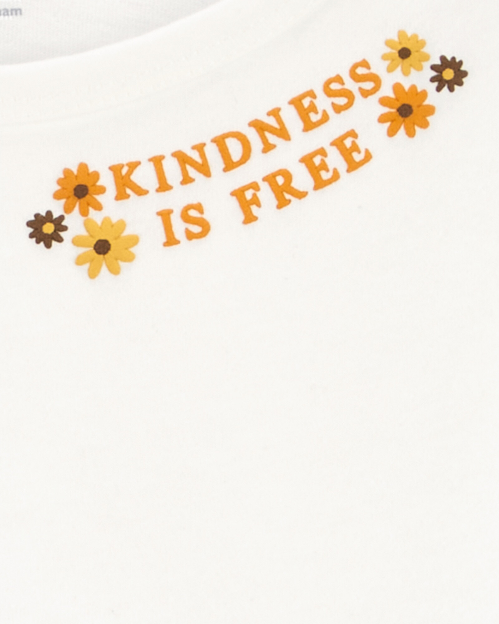 Set dos piezas de algodón, pollera short y blusa diseño floral Sin color