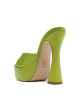 Sandalia Taco Alto Plataforma Verde U
